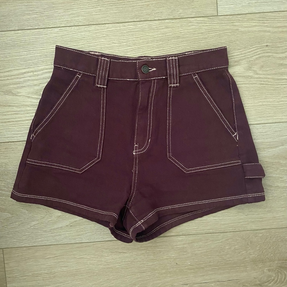 PacSun burgundy shorts